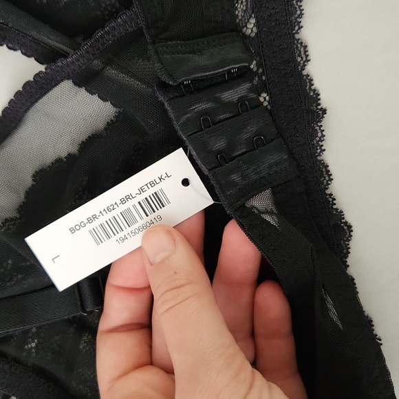 NWT Adore Me Elegant Black Lace Bralette - Picture 5 of 6